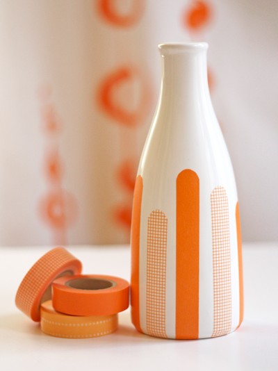 Vase Decor with Washi Tape