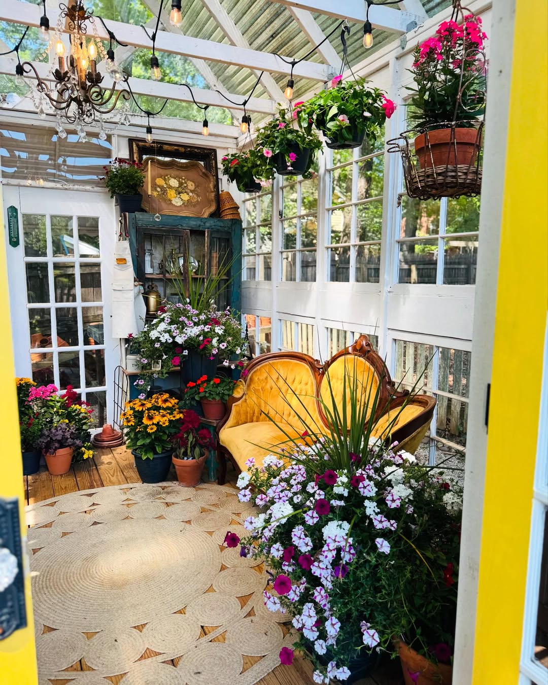 Velvet Vintage Floral Shed