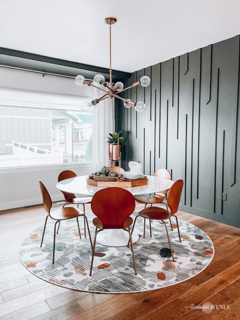 Vertical Board And Batten Wall For Dining Room