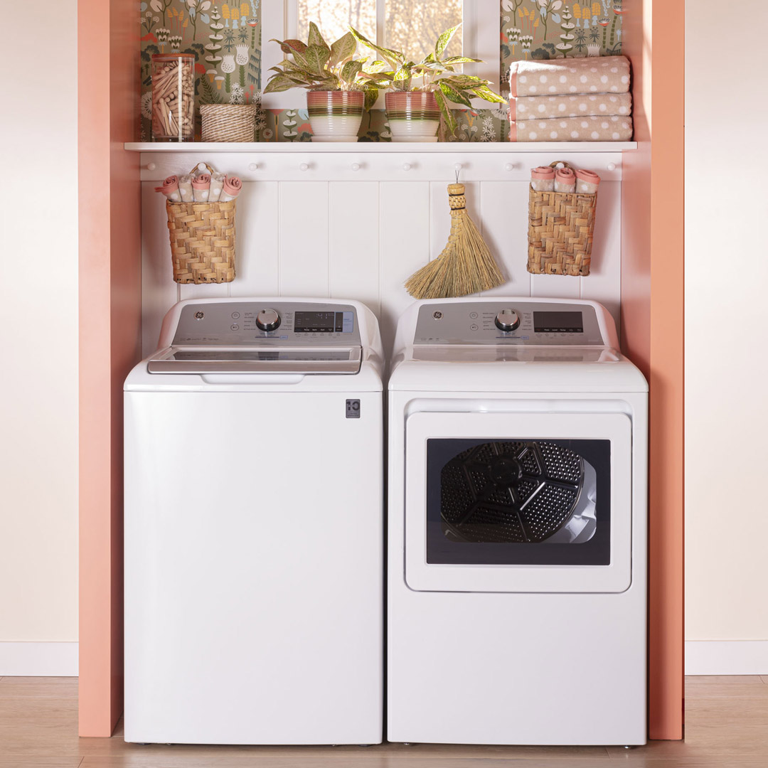 Vibrant and Cheerful Laundry Corner