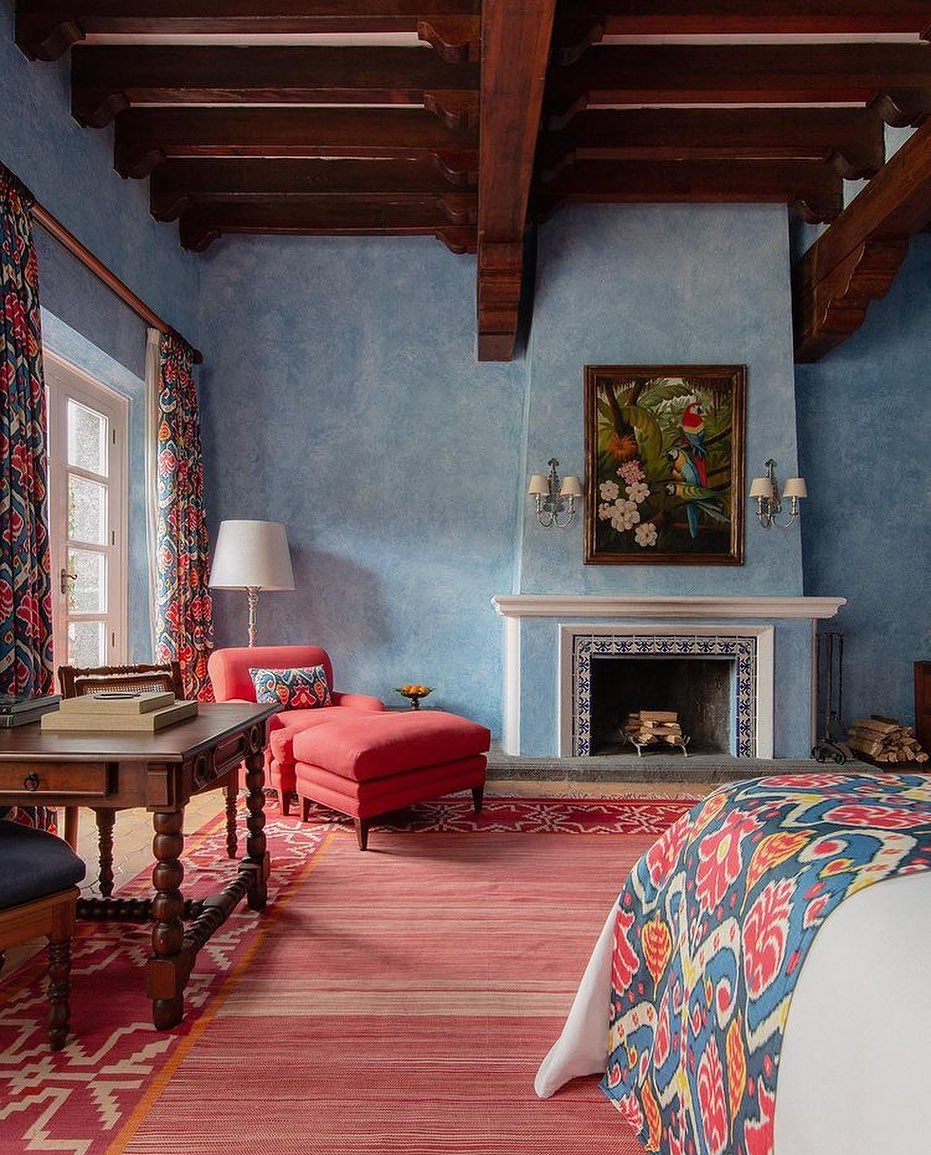 Timeless Tranquility with Vibrant Mexican Textiles