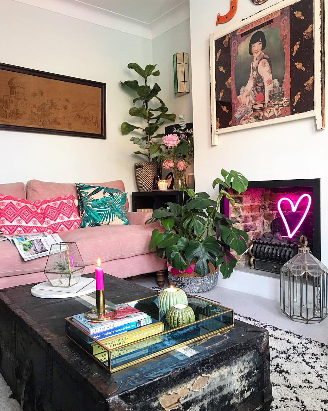 Eclectic Charm with Vintage Trunk