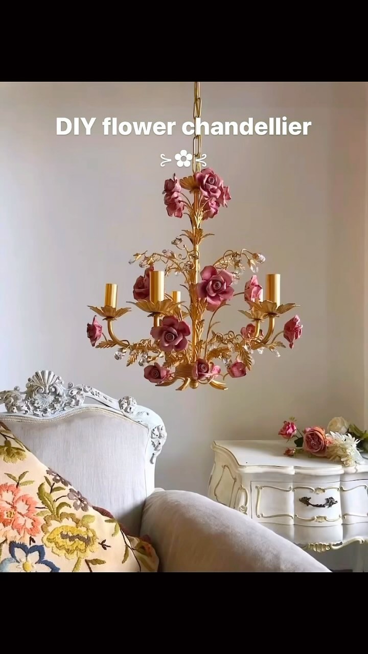 Vintage Flower Chandelier