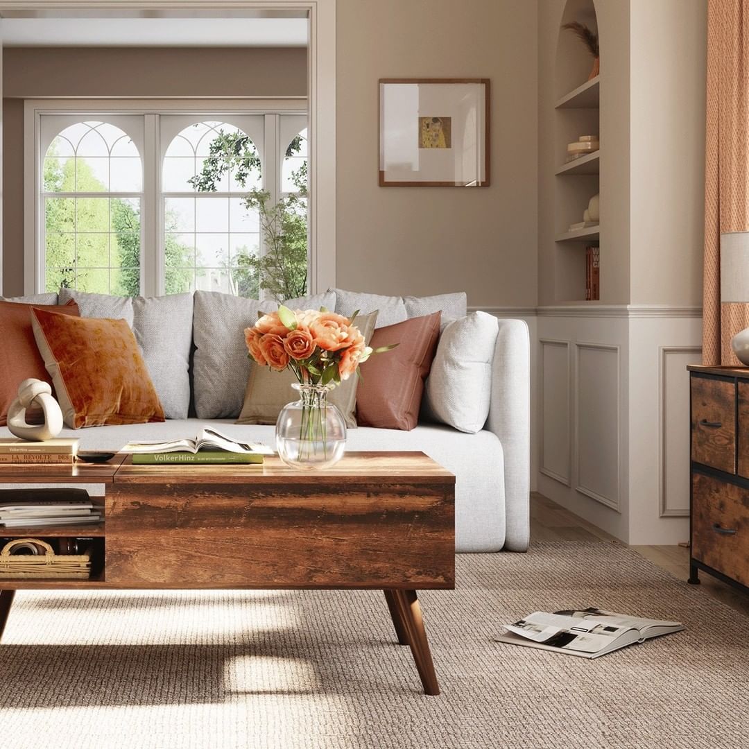 Warm Tones and Mid-Century Style