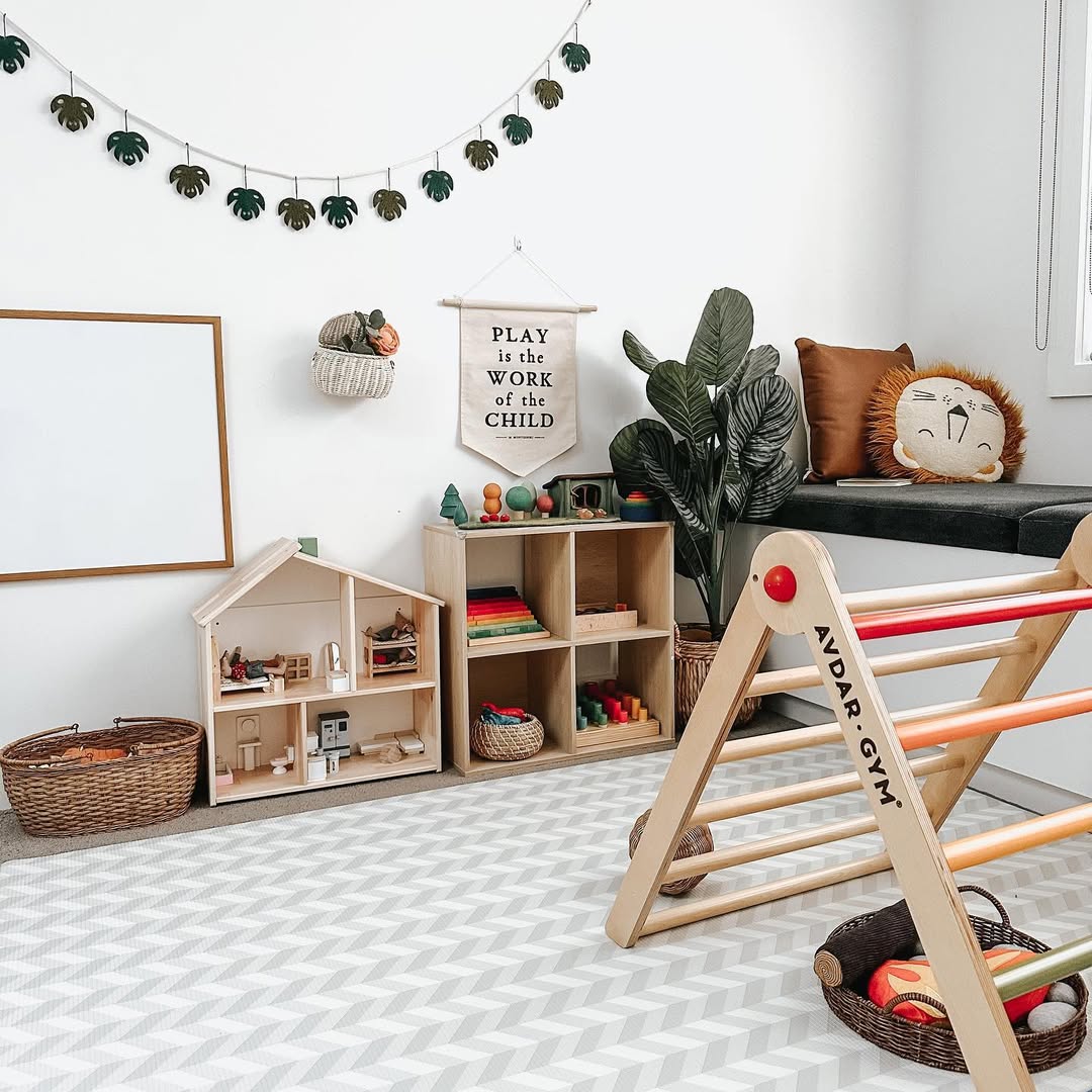 Warm Minimalist Play Space