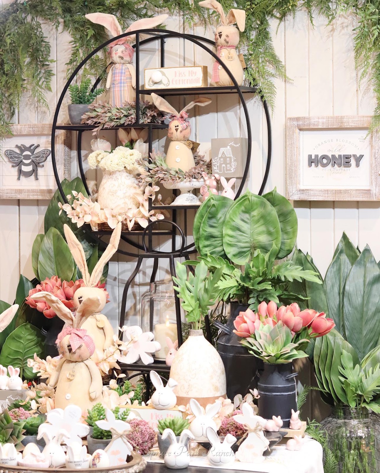 Whimsical Easter Garden Display