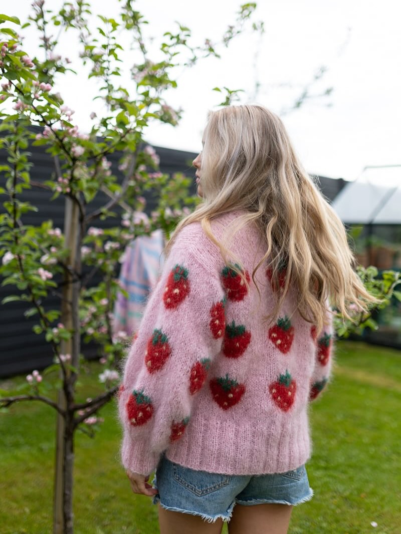 Whimsical Strawberry Sweater