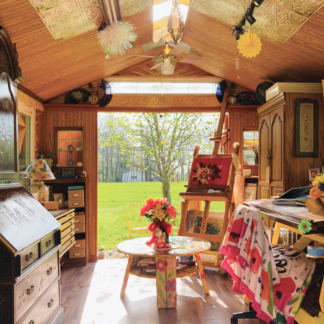 Whimsical Sunroom Studio