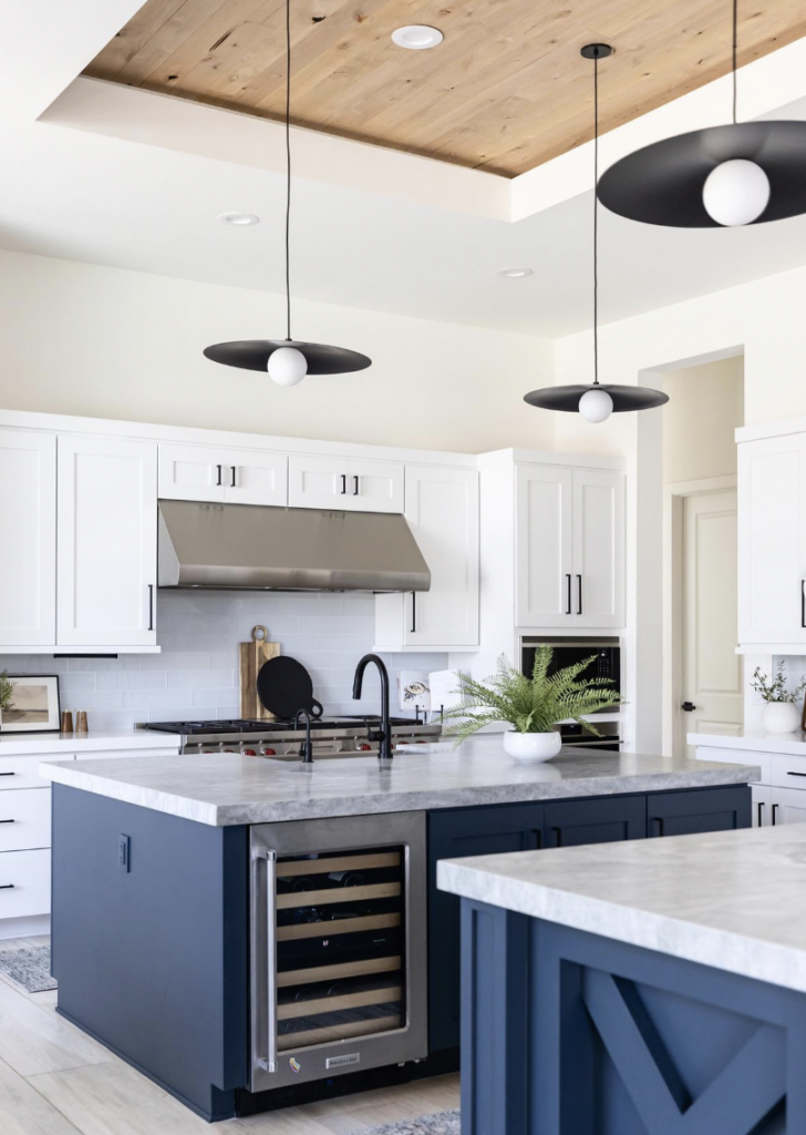 White Cabinetry with Black Hardware