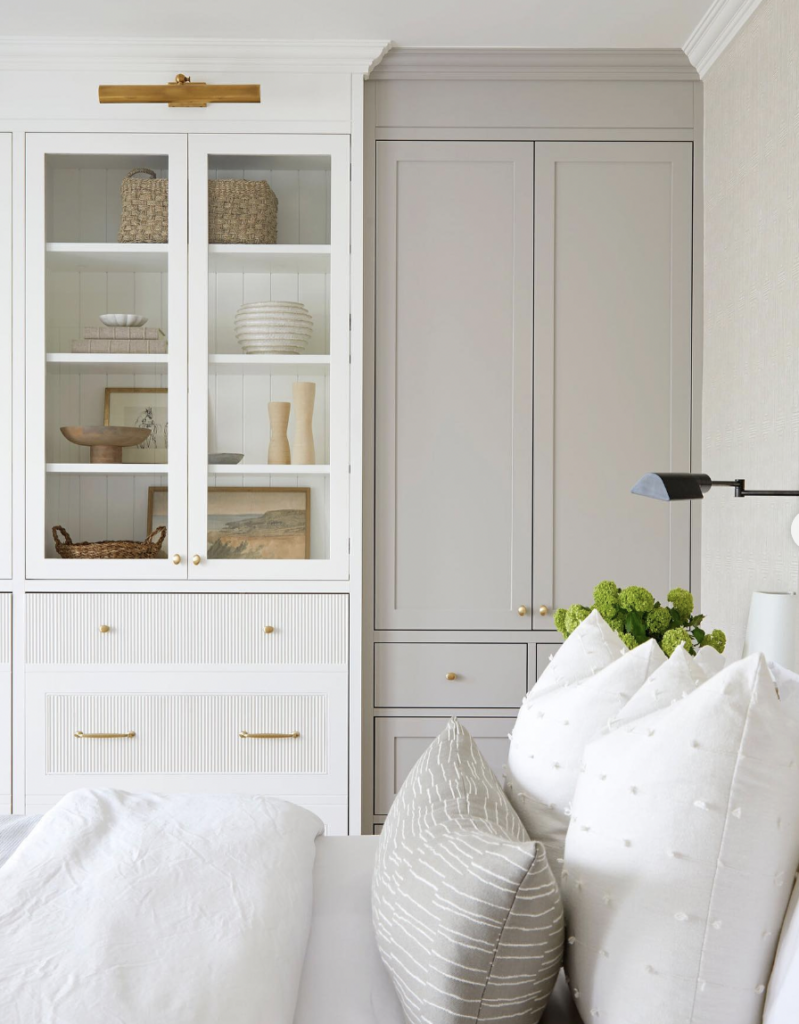 White Cabinets with Class and Crown Molding