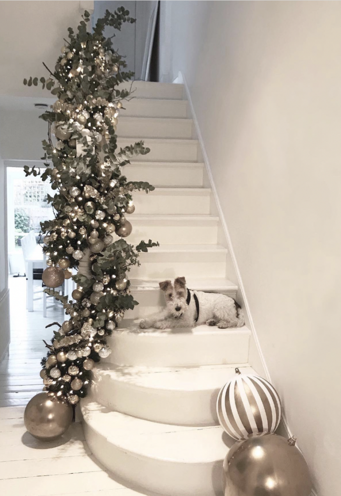White Christmas Staircase