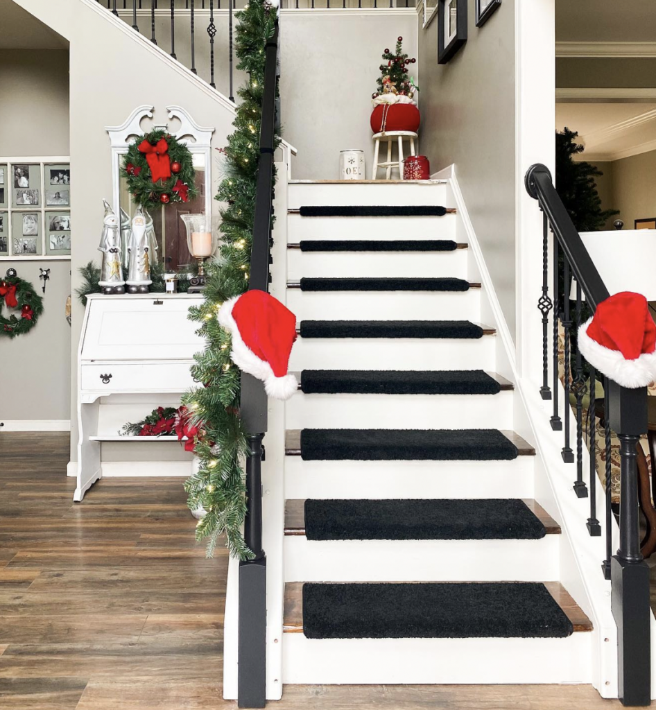 White Christmas Staircase