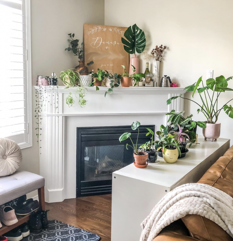 White Corner Mantel