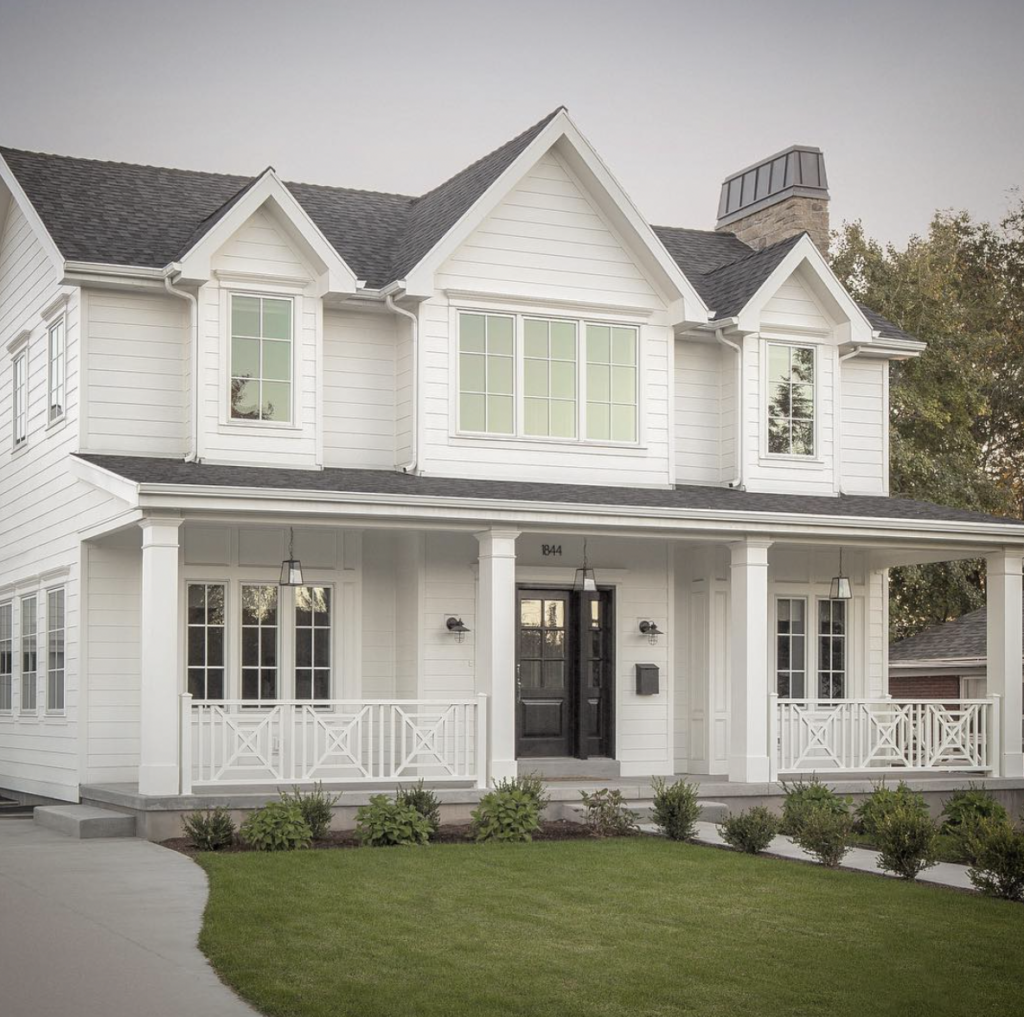White House with Gray Roofing