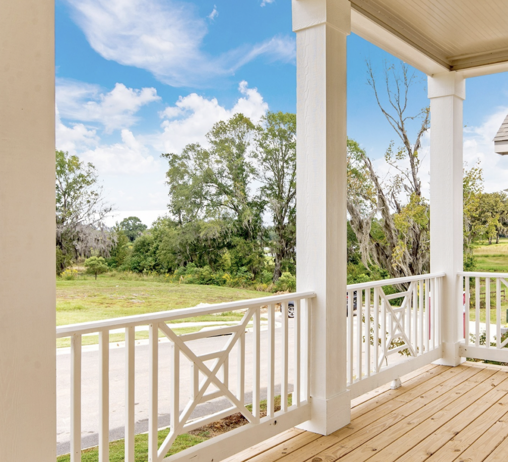 White Iron Front Porch Railing