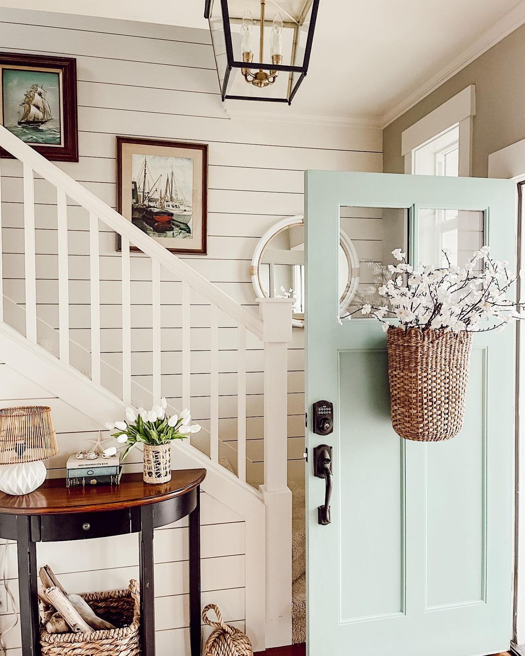 Fresh Spring Blossoms Door Basket