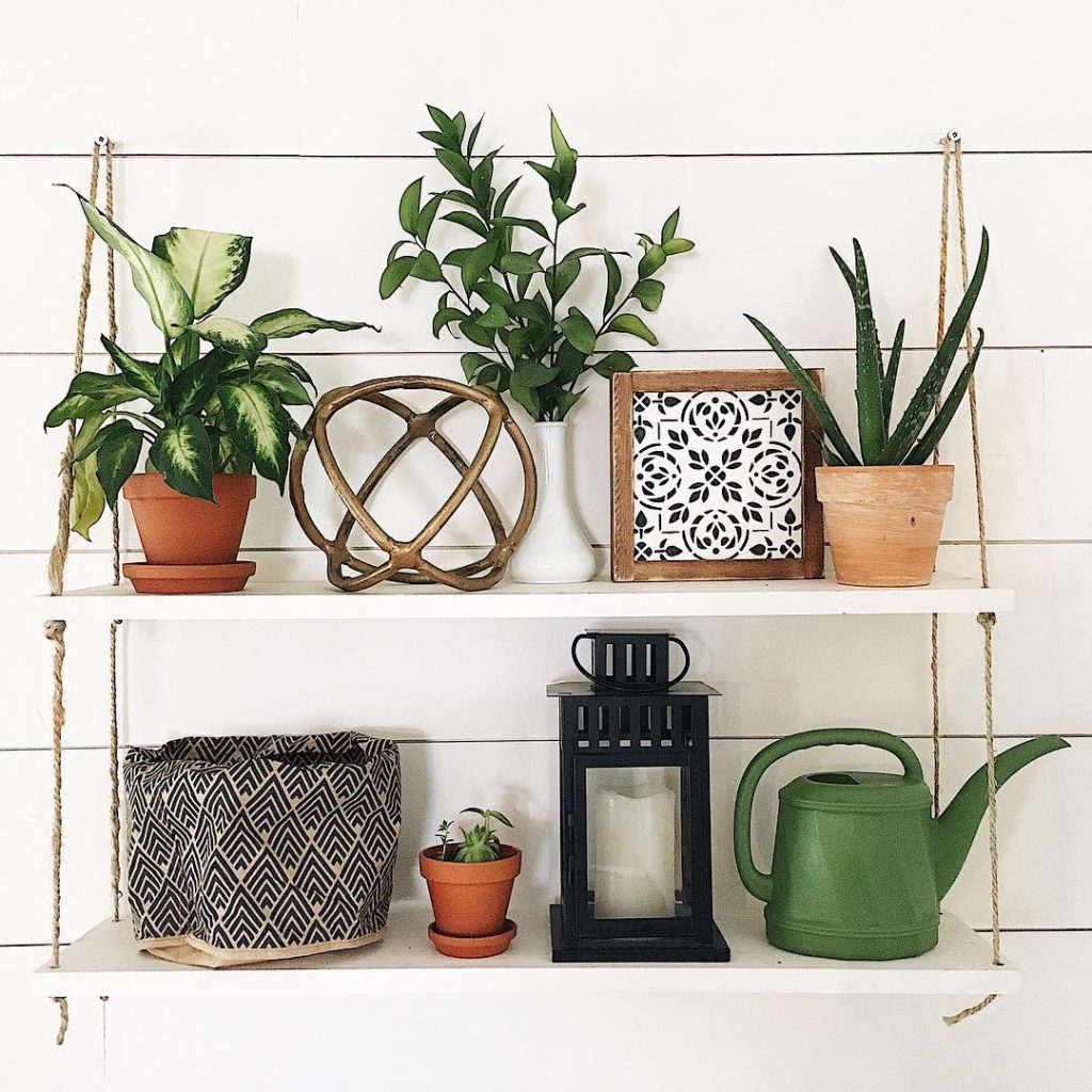 DIY Hanging Shelf Idea