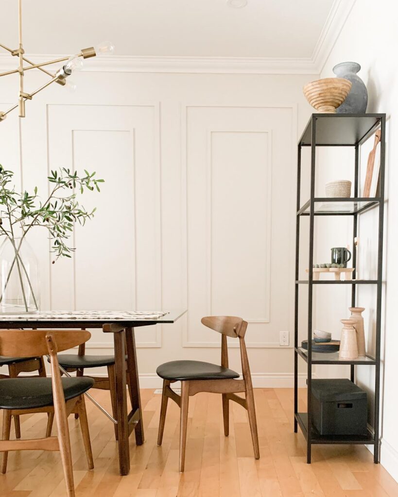 White Beadboard Wall