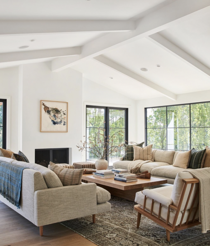 White Window Trim on a Black Frame