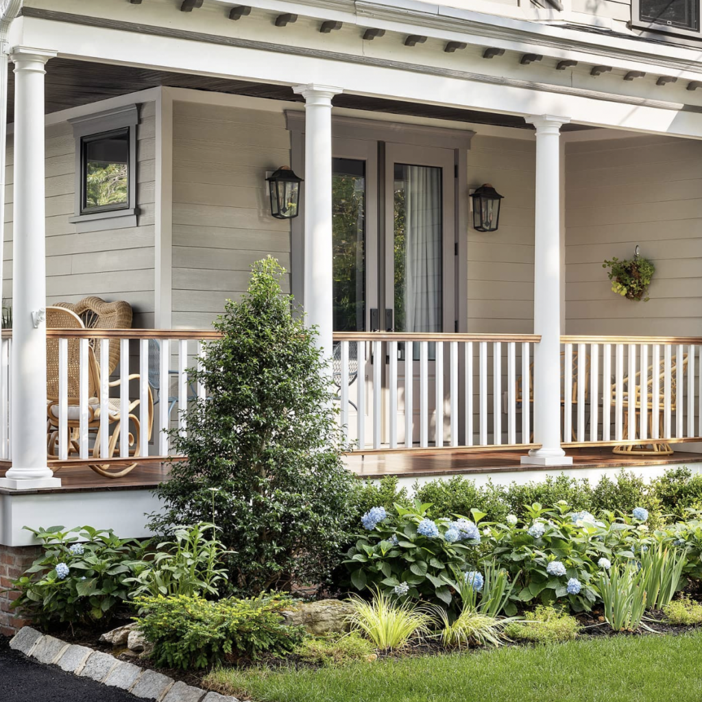 White Wood Railing