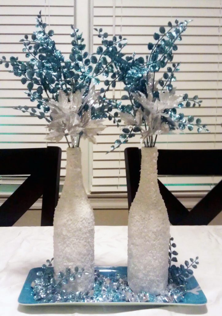 Christmas wine bottle crafts