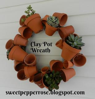 Wreath Made from Clay Pots